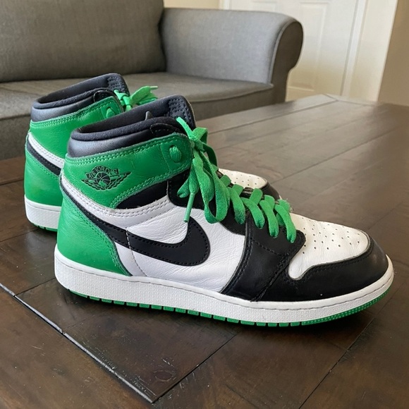 Nike Air Jordans Other - Nike Air Jordan 1 Retro OG  GS Lucky Green Black White kids FD1437-031